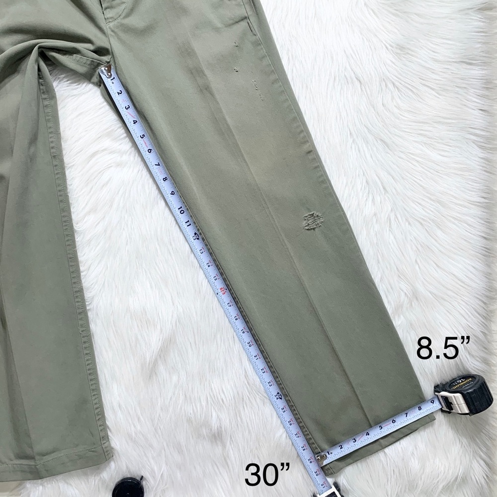 SOLD-Crew Boyfriend Distressed Chino Pants - Picture 9 of 9